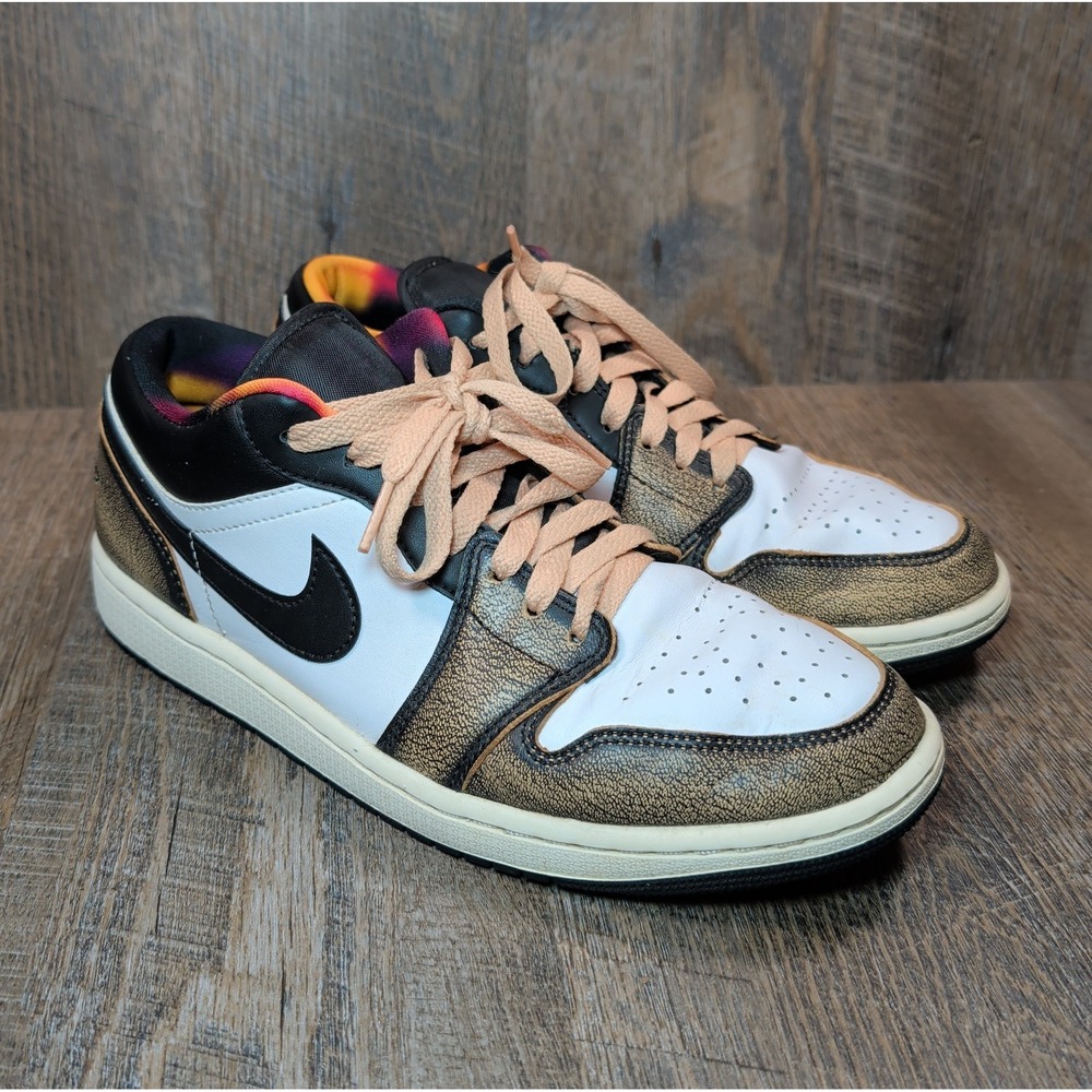 Nike Air Jordan 1 Low SE Wear Away Sneaker DQ8422-001 Men's Size 9 Used No Box